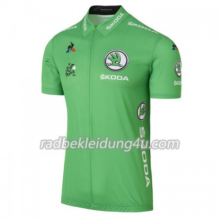 Grünes Radtrikot kurzarm 2017 Tour De France